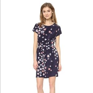 Club Monaco silk floral dress with pockets